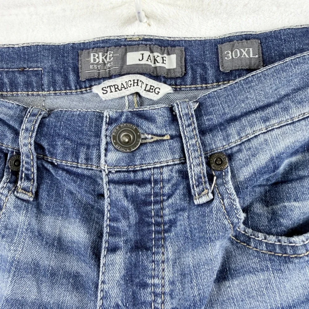 BKE Jeans Jake Straight Leg Medium Wash 30XL - Picture 3 of 10
